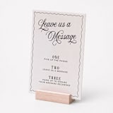 "Leave Us a Message Audio Guestbook Wedding Sign" - Wedding Signs in white by Willow and Barn