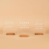 "Wedding Signage | Set of 3 | Frosted Acrylic" - Wedding Signs in clear by Hanna Roberts