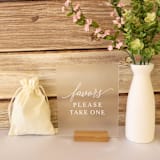 "Wedding Signage | Set of 3 | Frosted Acrylic" - Wedding Signs in clear by Hanna Roberts