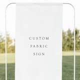"Custom Fabric Sign, 26x68 inches" - Wedding Signs in multicolor by Studio Lavender