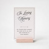 "In Loving Memory Wedding Sign" - Wedding Signs in white by Willow and Barn