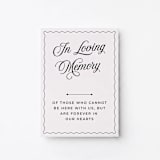 "In Loving Memory Wedding Sign" - Wedding Signs in white by Willow and Barn