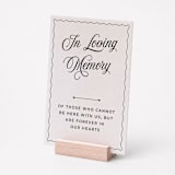 "In Loving Memory Wedding Sign" - Wedding Signs in white by Willow and Barn