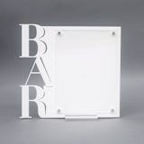 "White Acrylic Bar Sign" - Wedding Signs in white by Artifacture