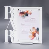 "White Acrylic Bar Sign" - Wedding Signs in white by Artifacture
