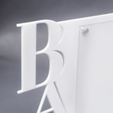"White Acrylic Bar Sign" - Wedding Signs in white by Artifacture