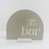 "Acrylic Arch Bar Sign" - Wedding Signs in multicolorassorted-colors by Alexandra Ettis