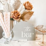 "Acrylic Arch Bar Sign" - Wedding Signs in multicolorassorted-colors by Alexandra Ettis