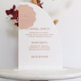 "Half Arch Bar Menu" - Wedding Signs in multicolorassorted-colors by Aislinn Minardi