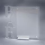 "Frosted Acrylic Bar Sign" - Wedding Signs in clear by Artifacture