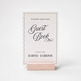 "Guestbook Wedding Sign" - Wedding Signs in white by Willow and Barn