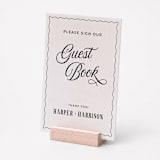 "Guestbook Wedding Sign" - Wedding Signs in white by Willow and Barn