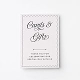 "Cards and Gifts Sign" - Wedding Signs in white by Willow and Barn