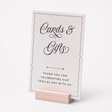 "Cards and Gifts Sign" - Wedding Signs in white by Willow and Barn
