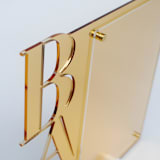"Gold Mirror Acrylic Bar Sign" - Wedding Signs in gold by Artifacture