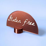 "Customizable Copper Color Food & Beverage Sign" - Wedding Signs in copper by Corduroy Effect