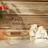 "Wedding Signage | Set of 3 | Walnut" - Wedding Signs in clear by Hanna Roberts