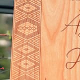 "Áabi Indigenous Design Hardwood Welcome Sign" - Wedding Signs in natural by poem wedding team