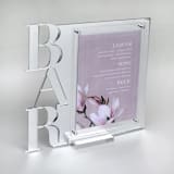 "Silver Mirror Acrylic Bar Sign" - Wedding Signs in silver by Artifacture