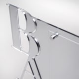 "Silver Mirror Acrylic Bar Sign" - Wedding Signs in silver by Artifacture