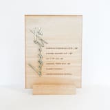 "Wood Menu Sign" - Wedding Signs in natural by Alexandra Ettis