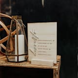 "Wood Menu Sign" - Wedding Signs in natural by Alexandra Ettis