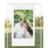"Photo Fabric Banner Sign, 26x48 inches" - Wedding Signs in multicolorassorted-colors by Studio Lavender