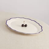 "Jane Oval Platter" - Serving Platters and Trays in blue by Maison Madison