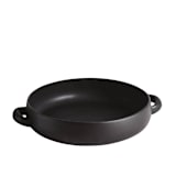 "Large Serving Plate With Handles 13.4" - Matte Black" - Serving Platters and Trays in black by Powered By People