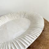 "Ribbed Edge Platter - Wide" - Serving Platters and Trays in white by Sidney Field