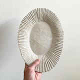 "Ribbed Edge Platter - Wide" - Serving Platters and Trays in white by Sidney Field
