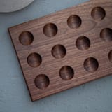 "Walnut Egg Holder" - Serving Platters and Trays in brown by Block and Bowl