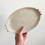"Ellipses Platter" - Serving Platters and Trays in white by Sidney Field