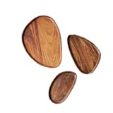 "Elegant Wood Leaf Trays for Home Decor by Itza Wood" - Serving Platters and Trays in brown by Powered By People