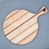 "Round Maple/Cherry Cheese & Charcuterie Board" - Serving Platters and Trays in natural by Block and Bowl