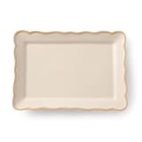 "Colette Rect. Platter 15.4'' x 11''" - Serving Platters and Trays in beige by Maison Madison