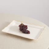 "Colette Rect. Platter 15.4'' x 11''" - Serving Platters and Trays in beige by Maison Madison
