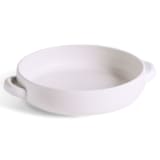 "Large Serving Plate With Handles 13.4" - Matte White" - Serving Platters and Trays in white by Powered By People