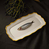 "Giovanna Rect. Tray 16'' x 8.9''" - Serving Platters and Trays in yellow by Maison Madison