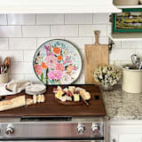 "The Extra Large Charcuterie Board in Walnut" - Serving Platters and Trays in brown by Millstream Home