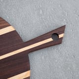 "Round Walnut/Maple Cheese & Charcuterie Board" - Serving Platters and Trays in natural by Block and Bowl
