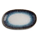 "Cypress Grove Oval Centerpiece" - Serving Platters and Trays in multicolorassorted-colors by Carmel Ceramica