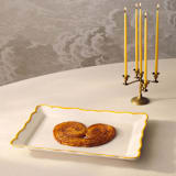 "Giovanna Rect. Platter 15.4'' x 11''" - Serving Platters and Trays in yellow by Maison Madison