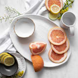 "Linen Piatra Platter" - Serving Platters and Trays in white by Handmade Studio TN