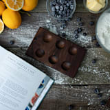 "Walnut 6-Egg Holder" - Serving Platters and Trays in brown by Block and Bowl