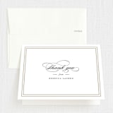 "Eloquence" - Mitzvah Thank You Cards in Golden Rod by Kimberly FitzSimons - Front
