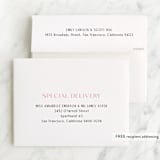 "Scallop" - Mitzvah Thank You Cards in Lollypop by Pati Cascino - FREE Recipient Addressing