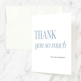 "modern classic" - Mitzvah Thank You Cards in Lagoon by Morgan Kendall - Front
