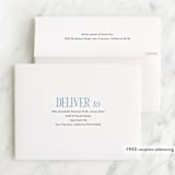 "modern classic" - Mitzvah Thank You Cards in Lagoon by Morgan Kendall - FREE Recipient Addressing