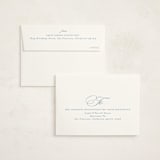 "Aristocratic" - Mitzvah Thank You Cards in Sky by Creo Study - FREE Recipient Addressing